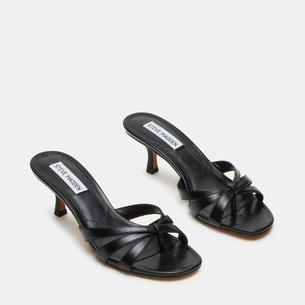 Steve Madden Cary Black Leather - Picture 3 of 8